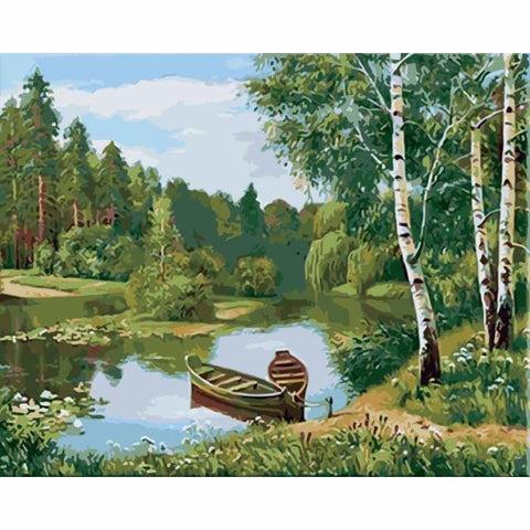 Landscape Forest Diy Paint By Numbers Kits WM-392 - NEEDLEWORK KITS