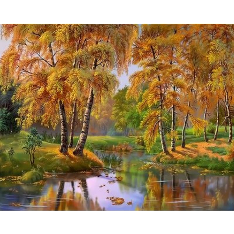 Landscape Forest Diy Paint By Numbers Kits ZXQ2267 - NEEDLEWORK KITS