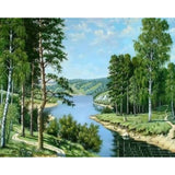 Landscape Forest Diy Paint By Numbers Kits ZXQ2363-23 - NEEDLEWORK KITS