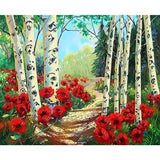 Landscape Forest Diy Paint By Numbers Kits ZXQ3387 - NEEDLEWORK KITS