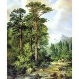 Landscape Forest Diy Paint By Numbers Kits ZXQ3981 - NEEDLEWORK KITS