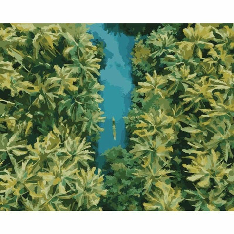 Landscape Forest Diy Paint By Numbers WM-1385 - NEEDLEWORK KITS