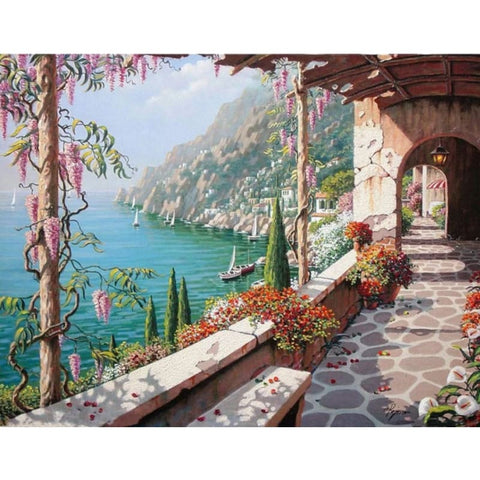 Landscape Garden Diy Paint By Numbers Kits PBN91375 - NEEDLEWORK KITS