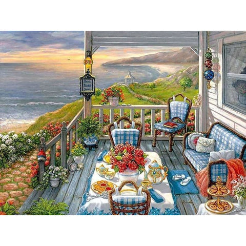 Landscape Garden Diy Paint By Numbers Kits PBN91479 - NEEDLEWORK KITS