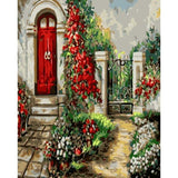 Landscape Garden Diy Paint By Numbers Kits WM-368 - NEEDLEWORK KITS
