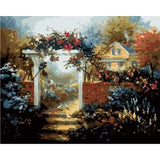 Landscape Garden Diy Paint By Numbers Kits ZXB889 - NEEDLEWORK KITS