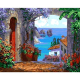 Landscape Garden Diy Paint By Numbers Kits ZXQ1464-26 - NEEDLEWORK KITS