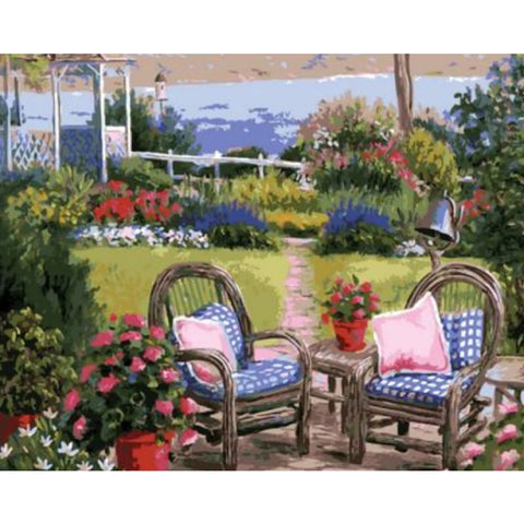 Landscape Garden Diy Paint By Numbers Kits ZXQ1761-26 - NEEDLEWORK KITS