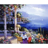 Landscape Garden Diy Paint By Numbers Kits ZXQ2830 - NEEDLEWORK KITS