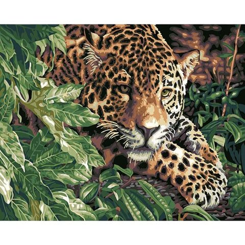Leopard Diy Paint By Numbers Kits PBN96332 - NEEDLEWORK KITS