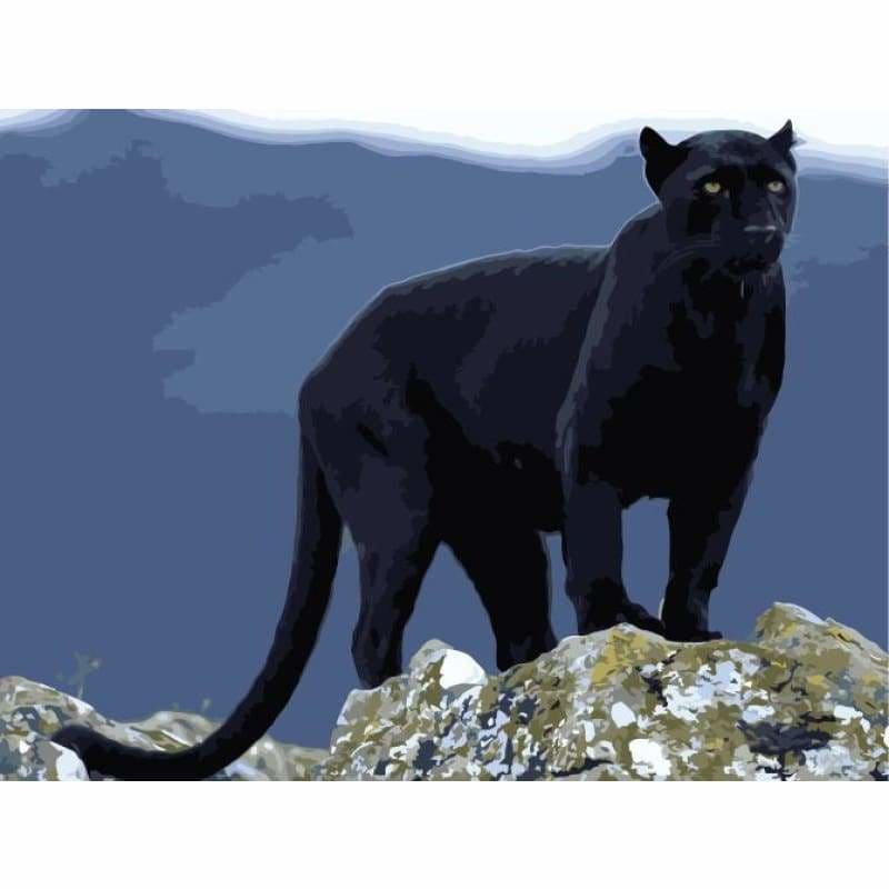 Leopard Diy Paint By Numbers Kits WM-1480 - NEEDLEWORK KITS