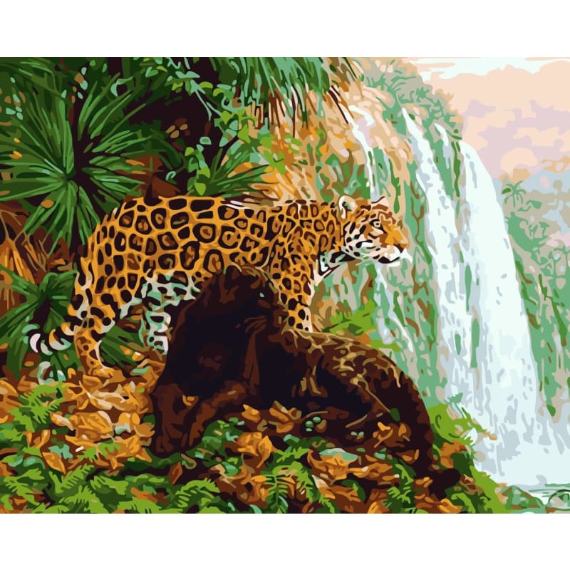 Leopard Diy Paint By Numbers Kits WM-525 - NEEDLEWORK KITS