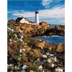 Lighthouse Diy Paint By Numbers Kits ZXB876 - NEEDLEWORK KITS
