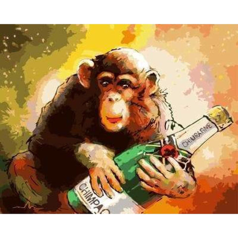 Monkey Diy Paint By Numbers Kits PBN30093 - NEEDLEWORK KITS