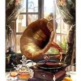 Musical Instruments Diy Paint By Numbers Kits ZXQ2757 - NEEDLEWORK KITS