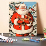 Original Vintage Christmas Santa Claus – Paint By Numbers 
