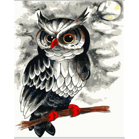 Owl Diy Paint By Numbers Kits WM-373 - NEEDLEWORK KITS