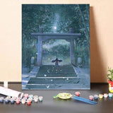 Paint by Numbers Kit-Pilgrimage in the mountains