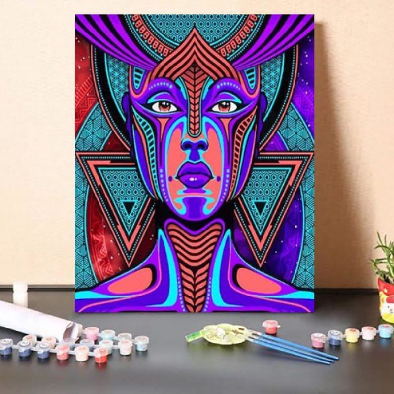 Paint By Numbers Kit Tribal queen