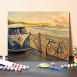 Paint by Numbers Kit VW Westfalia surfer