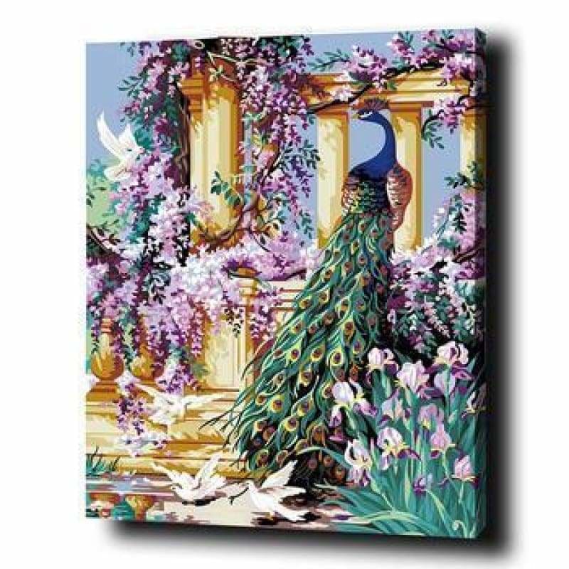 Peacock Diy Paint By Numbers Kits PBN95347 - NEEDLEWORK KITS