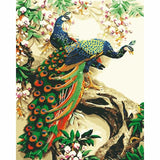 Peacock Diy Paint By Numbers Kits WM-210 - NEEDLEWORK KITS