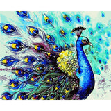 Peacock Diy Paint By Numbers Kits WM-917 - NEEDLEWORK KITS
