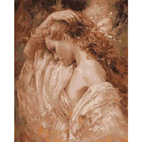 Portrait Woman Diy Paint by Numbers Kits DIY PBN96407 - NEEDLEWORK KITS