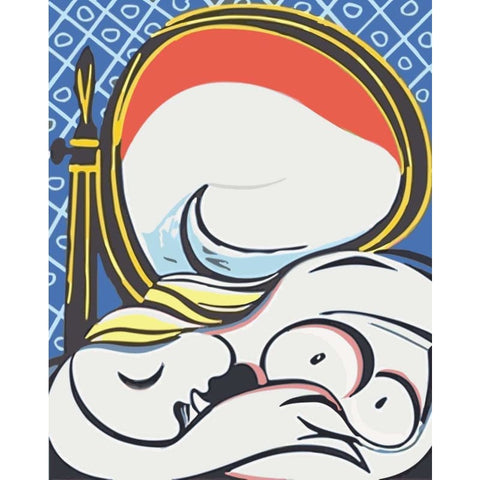 Portrait Woman Diy Paint By Numbers Kits WM-1083 - NEEDLEWORK KITS