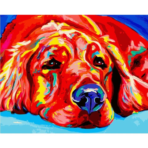 Red Dog Diy Paint By Numbers Kits WM-304 - NEEDLEWORK KITS