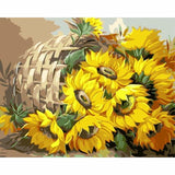 Sunflower Diy Paint By Numbers Kits WM-496 - NEEDLEWORK KITS