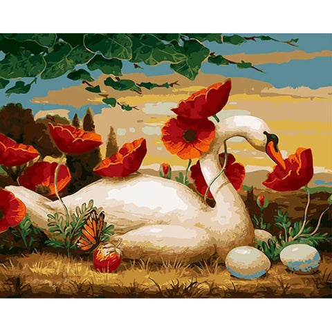 Swan Diy Paint By Numbers Kits PBN30046 - NEEDLEWORK KITS