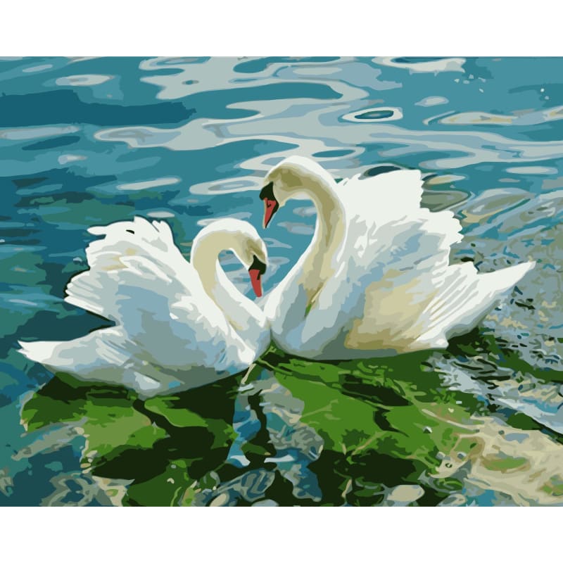 Swan Diy Paint By Numbers Kits WM-086 - NEEDLEWORK KITS