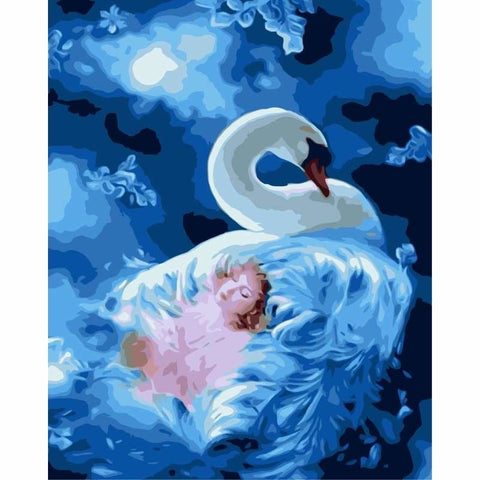 Swan Diy Paint By Numbers Kits WM-1193 - NEEDLEWORK KITS