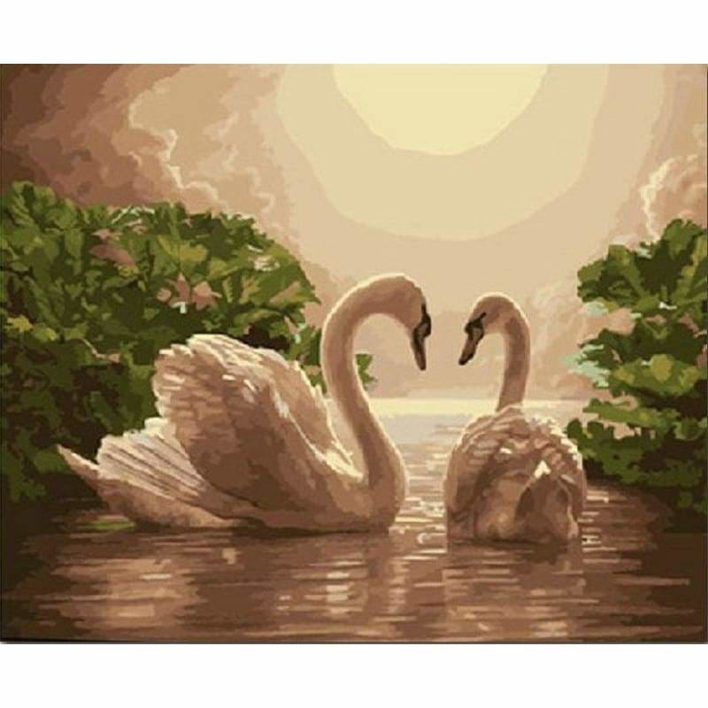 Swan Diy Paint By Numbers Kits YM-4050-138 - NEEDLEWORK KITS