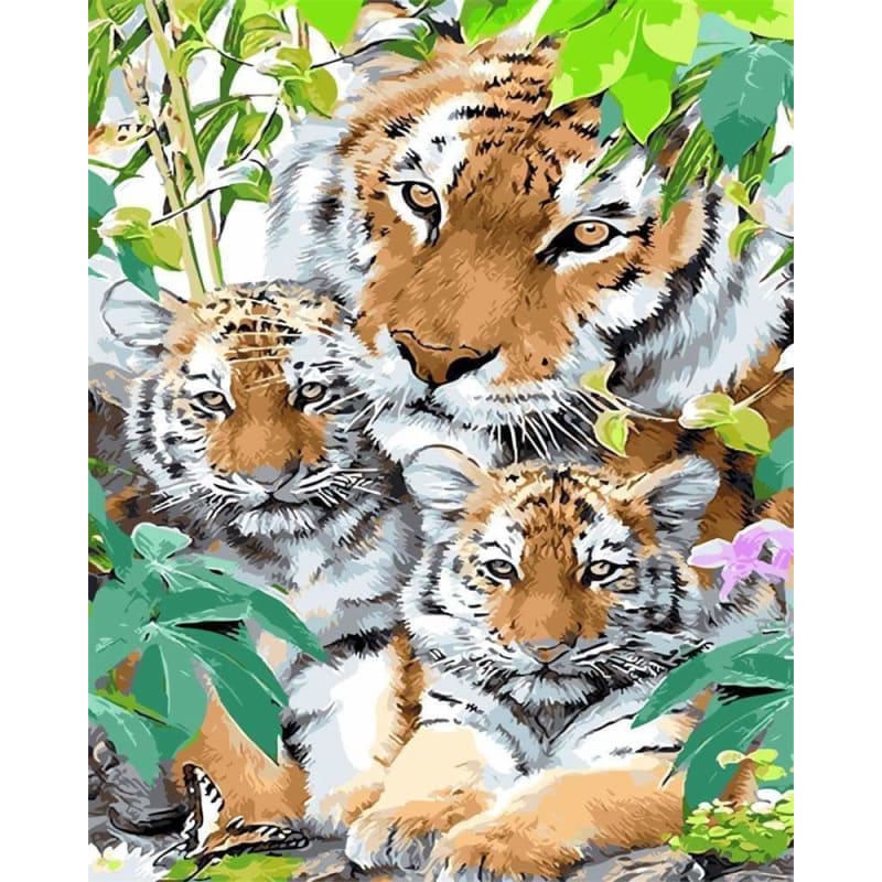 Tiger Diy Paint By Numbers Kits VM95729 - NEEDLEWORK KITS
